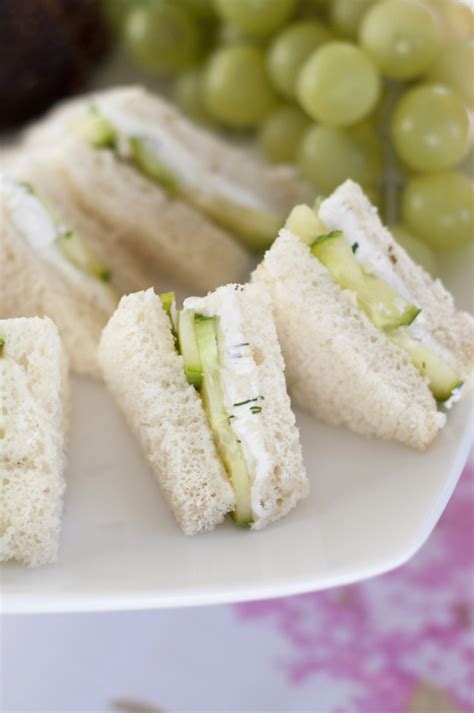 English Cucumber And Dill Tea Sandwiches Wishes And Dishes