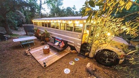 Plusliner's seats are uniquely arranged to suit your travel solo or as a couple. This converted glamping bus is way too cool for school ...