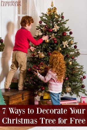 Click to see how to add color and texture. 7 Ways to Decorate Your Christmas Tree for Free