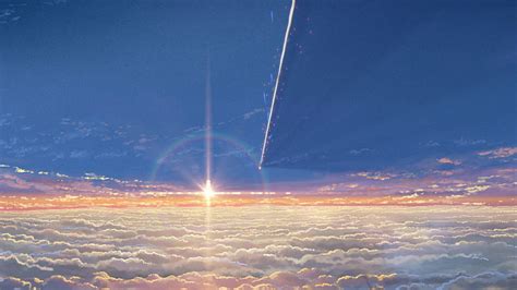 Hd Wallpaper Kimi No Na Wa Your Name Landscape Anime Cloud Sky