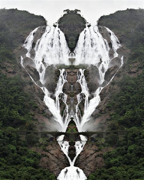 Dudhsagar Falls Literally Sea Of Milk Is A Four Tiered Waterfall