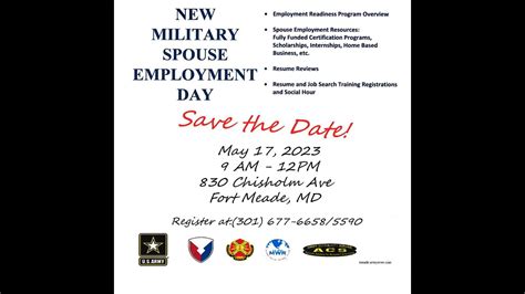 New Military Spouse Employment Day Youtube