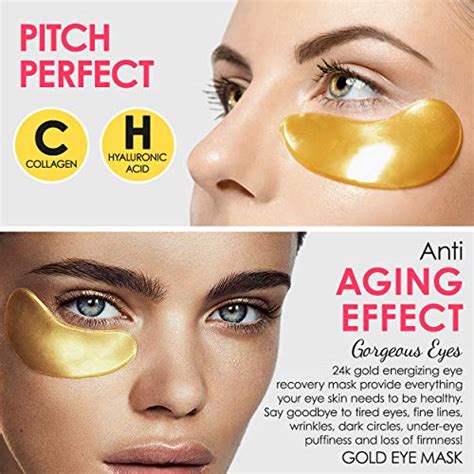 Cedlize Under Eye Collagen Patch 24k Gold Anti Aging Mask Pads For Puffy Eyes Bags Dark Circles