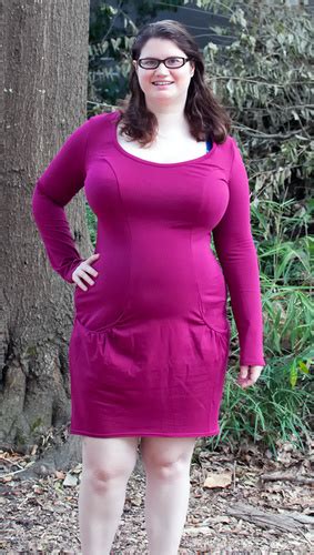 Full Bust Friendly Dress Review The Kieska Long Amarantowa Dress By