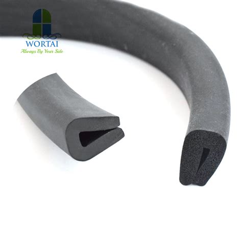 Extrusion Epdm U Shaped Rubber Gasket Weather Strip Edge Trim Seal