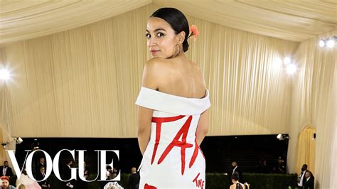 Congresswoman Alexandria Ocasio Cortez Gets Ready For The Met Gala Vogue Igp Beauty