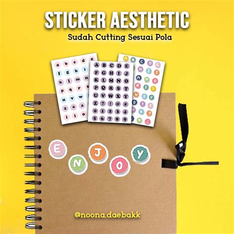 Jual Sticker Alphabet Deco Sticker Aesthetic Sticker Huruf Deco Sticker Shopee Indonesia