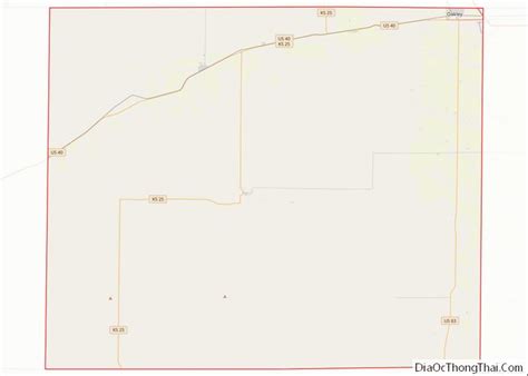 Map Of Logan County Kansas