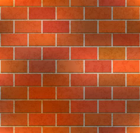 Premium Vector Bright Brown Brick Wall With Texture