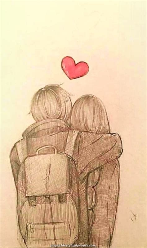 Easy Cute Anime Couple Drawings In Pencil Blog