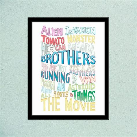 Brothers movie two brothers quote posters quote prints movie posters tv show quotes movie quotes rick and morty poster tv shows funny. Rick and Morty Inspired Handlettered Typographic Quote | It's Just Two Brothers | Gifts for ...