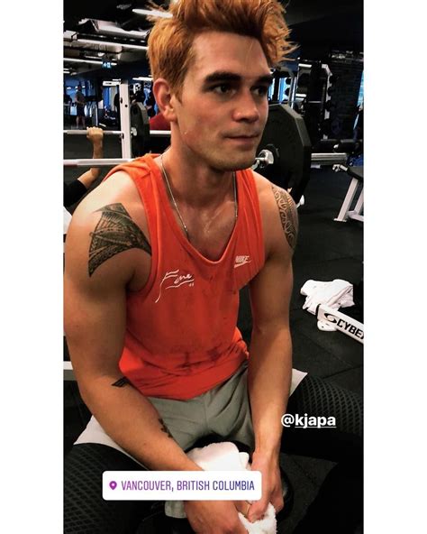 Kj got this tattoo as a tribute to his samoan heritage. KJ working out in Vancouver today😻 via Alex Fine ig ...