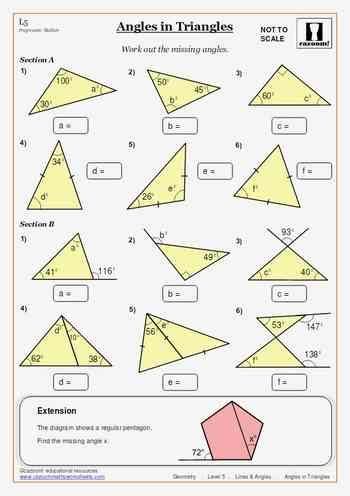 Putting quadrilaterals in the forefront. Sum Of Interior Angles A Triangle Worksheet Pdf | Brokeasshome.com