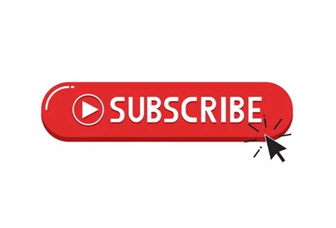 Subscribe Button Icon You Tube Vector Illustration Cursor Video