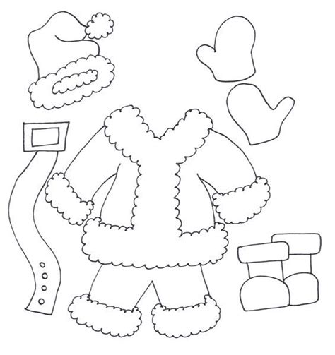 Free Printable Santa Suit Template
