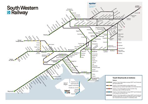 South West Trains Route Map