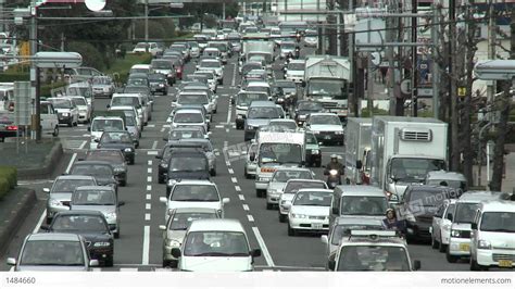 rush hour traffic jam in kyoto japan stock video footage 1484660