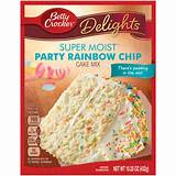 Tell us about this recipe on facebook! Betty Crocker Super Moist Cake Mix, Party Rainbow Chip, 15 ...