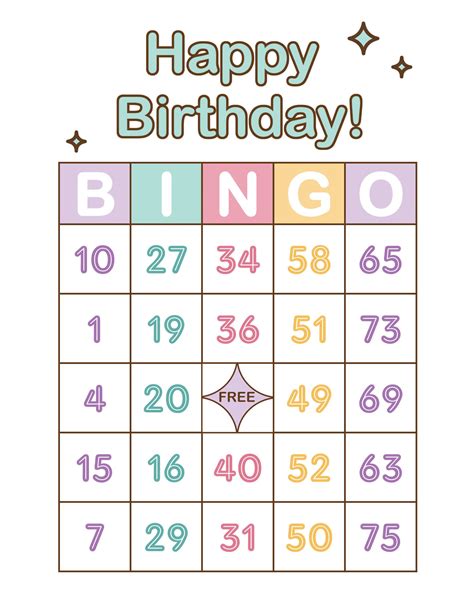 200 Birthday Bingo Cards Pdf Download 1 Per Page Instant Etsy Bingo