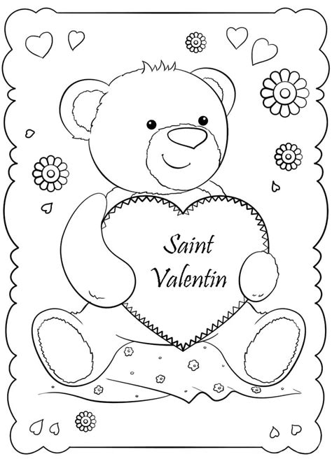 Coloriage Saint Valentin Imprimer Les Images 14 Février