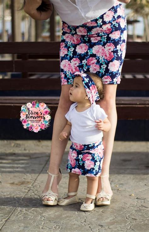 Mommy And Me Pencil Skirts Mother And Daughter Matching Clothes Mum And