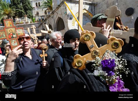 Orthodox Good Friday Processions On The Way Of The Cross Old City