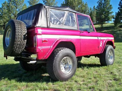 Buy Used 74 Ford Bronco Cranberry Colored Breast Cancer Survivor