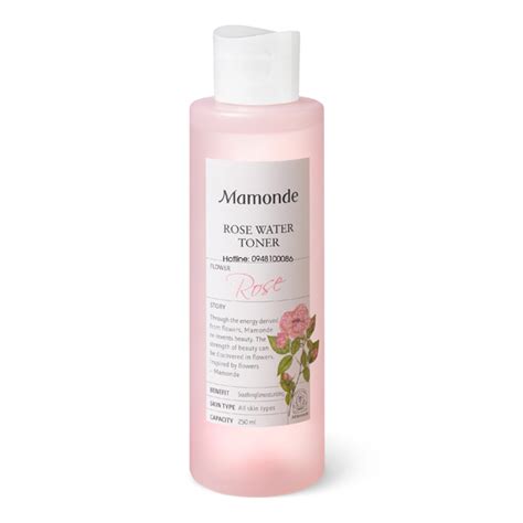 Infused with extracts from damask rose water, the refreshing formula pampers skin, leaving the complexion soft, fresh & dewy. Nước Hoa Hồng Siêu Dưỡng Ẩm Mamonde Rose Water Toner 250ml