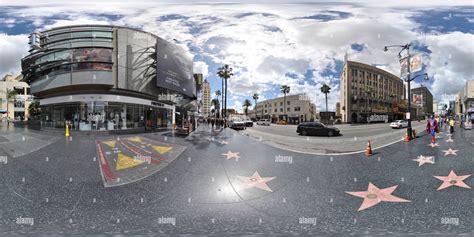 Vista De 360 Grados De Paseo De La Fama De Hollywood Los Angeles California Alamy