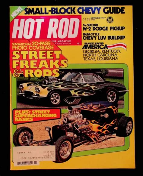 Vintage Hot Rod Car Magazine November 1977 Chevy W 2 Dodge Pickup
