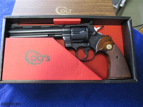 Colt Python 357 Royal Blue 6 Inch 1966 Revolver