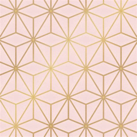 I Love Wallpaper Astral Metallic Wallpaper Blush Pink Gold