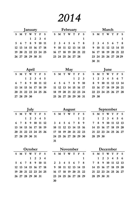 2014 Calendar Free Stock Photo Public Domain Pictures