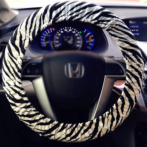Zebra Pattern Steering Wheel Cover Carsoda