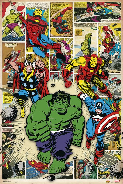 Avengers Comic Poster