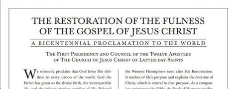 Prophet Introduces A New Proclamation To The World “the Restoration Of