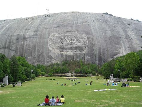 Stone Mountain Georgialove Camping There In The Summer And Ending A