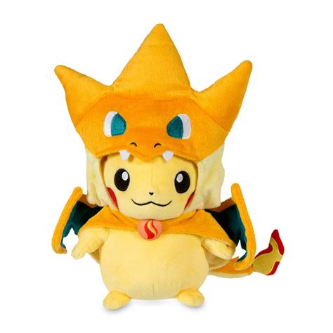 Mega Charizard Y Costume Pikachu Poké Plush Pokémon Center Original