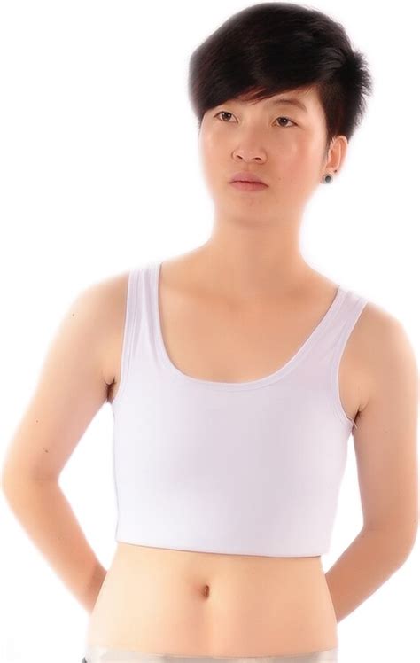 Baronhong Tomboy Trans Lesbian Half Length Chest Binder Elastic Band Cotton Underwear