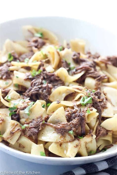 Beef And Noodles With Leftover Mississippi Pot Roast Recipe Beef