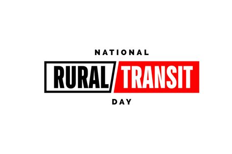 National Rural Transit Day 26542827 Vector Art At Vecteezy