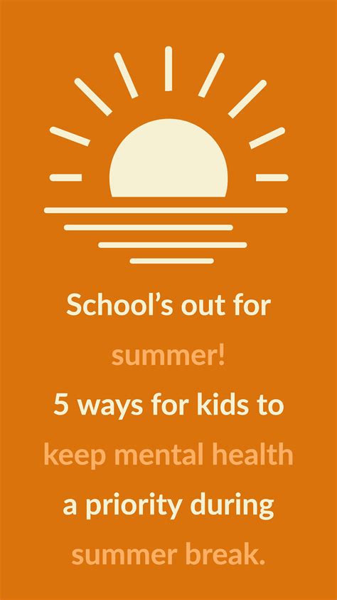 How To Maintain Good Mental Health For Kids During Summer Break