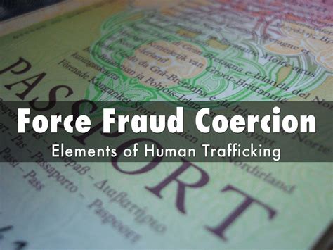 force fraud coercion by sandra morgan