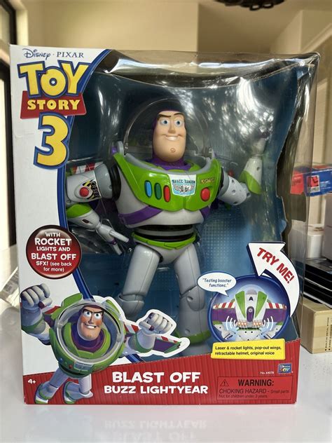 Disney Pixar Toy Story Blast Off Buzz Lightyear Action Figure Rare Version New Ebay