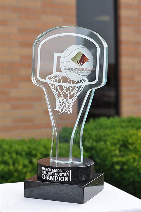 Premium Custom Awards Custom Glass Basketball Trophy