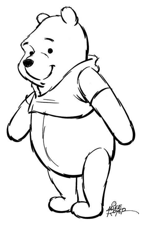 He named the bear winnie after his hometown in winnipeg. 14: Mike Royer Winnie the Pooh drawing : Lot 14