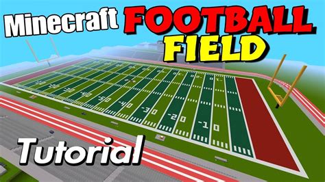 Minecraft Football Field Tutorial Youtube