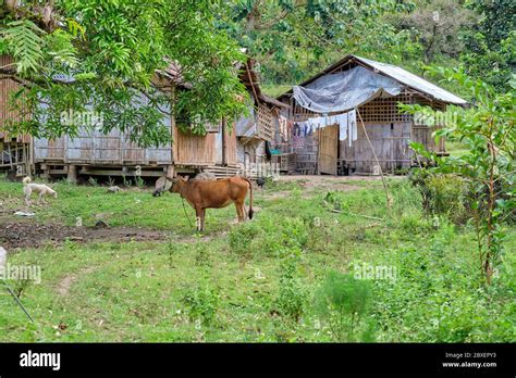 Village Houses On Panay Island Philippines Stock Photo Alamy