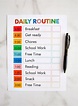 Printable Daily Schedule Template from Thirty Handmade Days