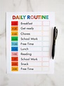 Printable daily schedule - somevirt